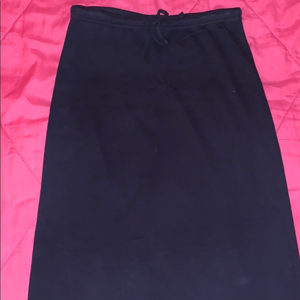 Navy long skirt